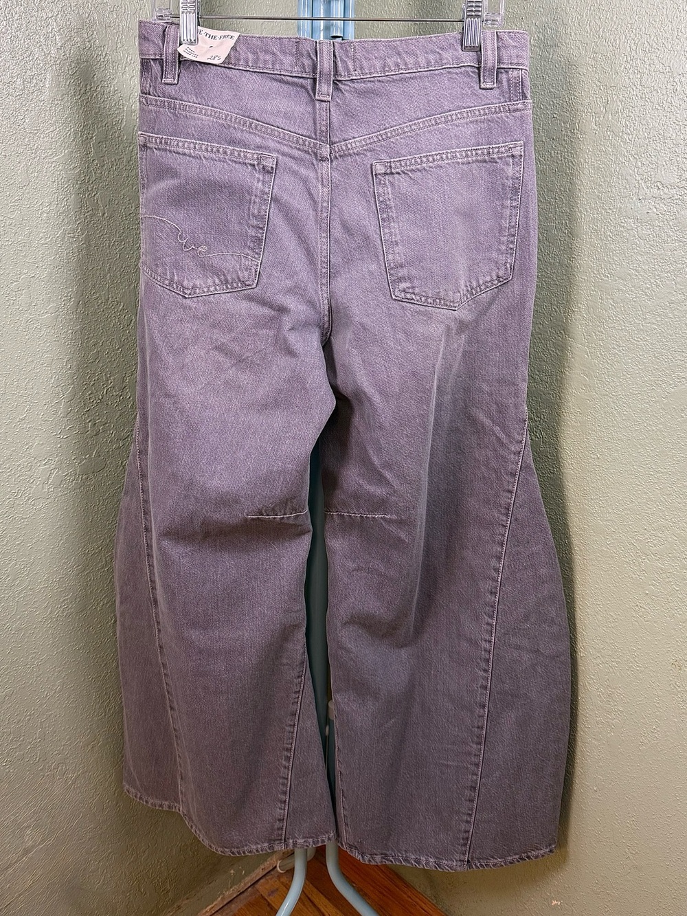 We The Free Grey Wide-Leg Flare Jeans - Picture 5 of 11